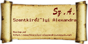 Szentkirályi Alexandra névjegykártya